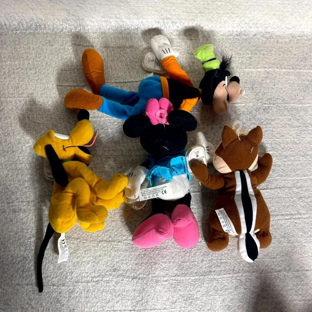 Disney‎ Mickey Mouse Friends Plush Toys Pluto Minnie Mouse Chip Dale Goofy Lot